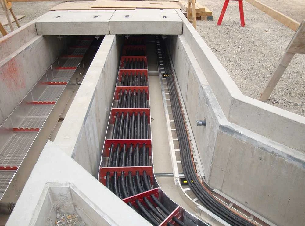 Underground cable work